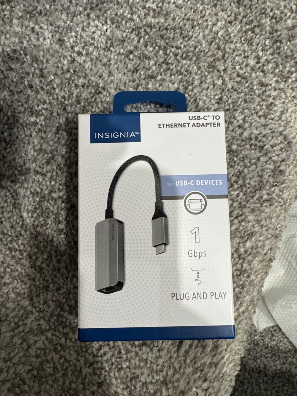 New USB-C to Ethernet Adapter - Gray